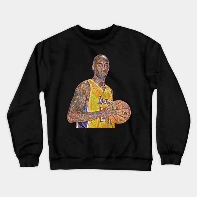 Lakers  Legend 24 Colorful Mossaic Crewneck Sweatshirt by neogu